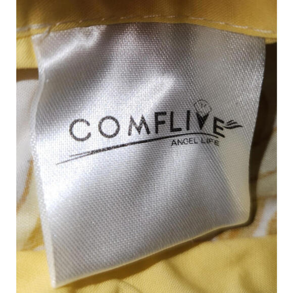 3 Piece, Queen Comforter ,Boho, Cabin, Country,Yellow, Floral - 100% Soft Cotton - Picture 11 of 13